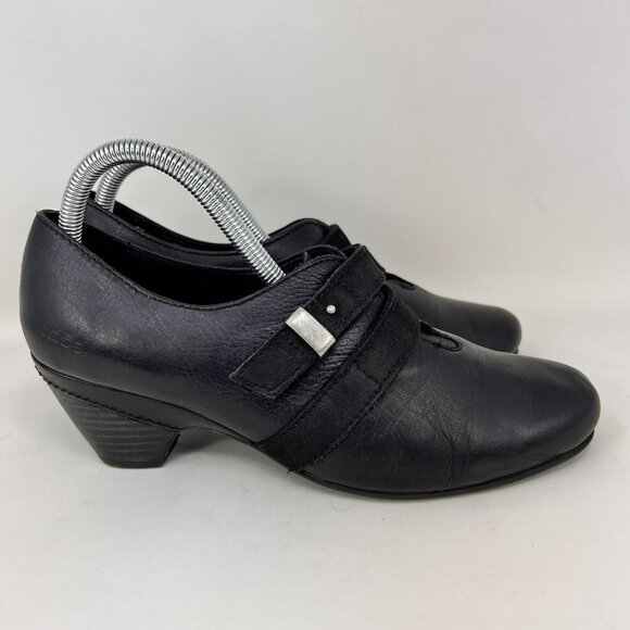 Taos Shoes - Taos Salto Leather Heels Black Women’s Size 9.5 / EUR Size 40